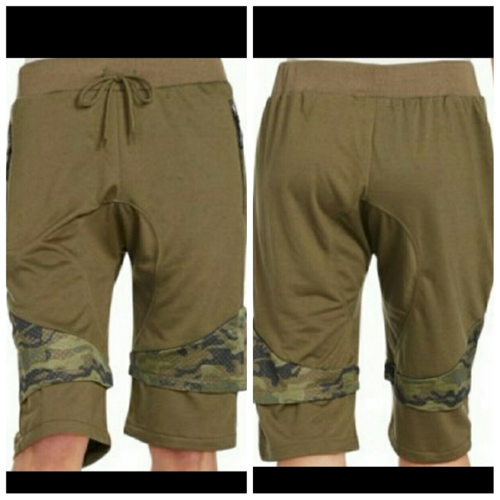 American Stitch Double Layer Camo Mesh Shorts